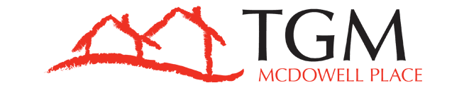 This image shows the logo of TGM TGM McDowell Place Apartments.