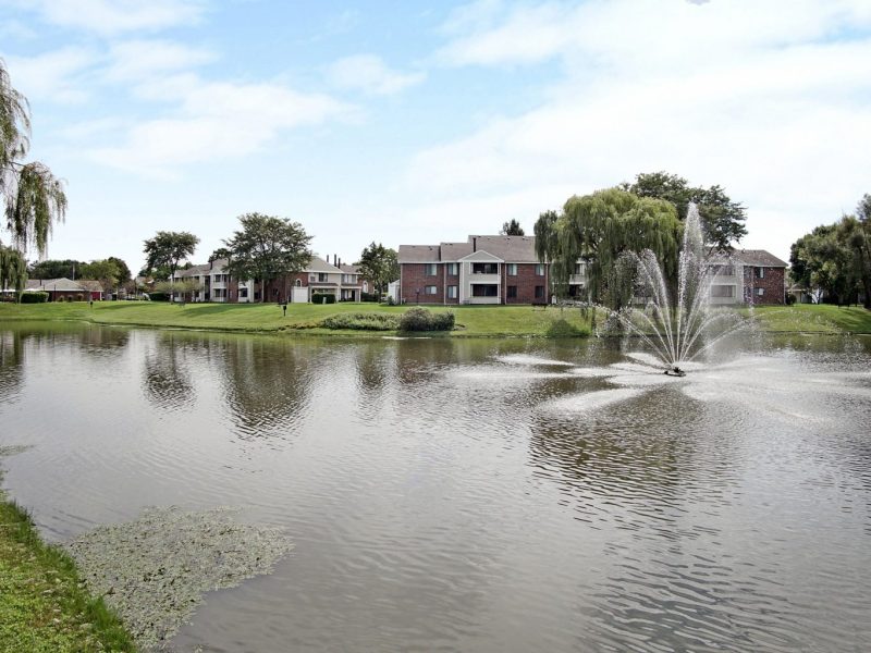 This image exhibits the natural view of the TGM McDowell Place Lake view featuring its crystal clear water, eco-friendly ambiance, and a tranquil place for pastime.